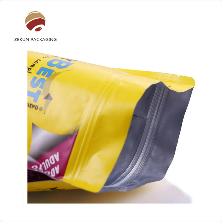 อาหารที่กําหนดเอง ถุงยืน ถุงบรรจุ PET ถุงบรรจุด้วยความร้อน Seal Zipper ล็อกโก้การพิมพ์