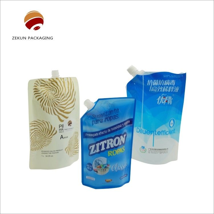 PET/OPP/AL กระเป๋าสะพายของเหลว กระเป๋ายาซักฟอกของเหลว สี CMYK