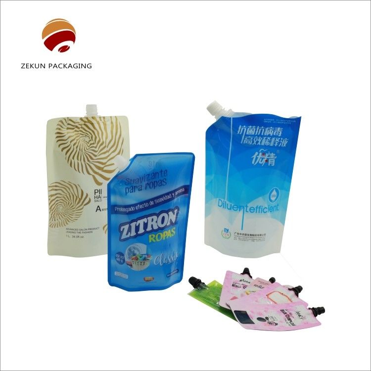 PET/OPP/AL กระเป๋าสะพายของเหลว กระเป๋ายาซักฟอกของเหลว สี CMYK