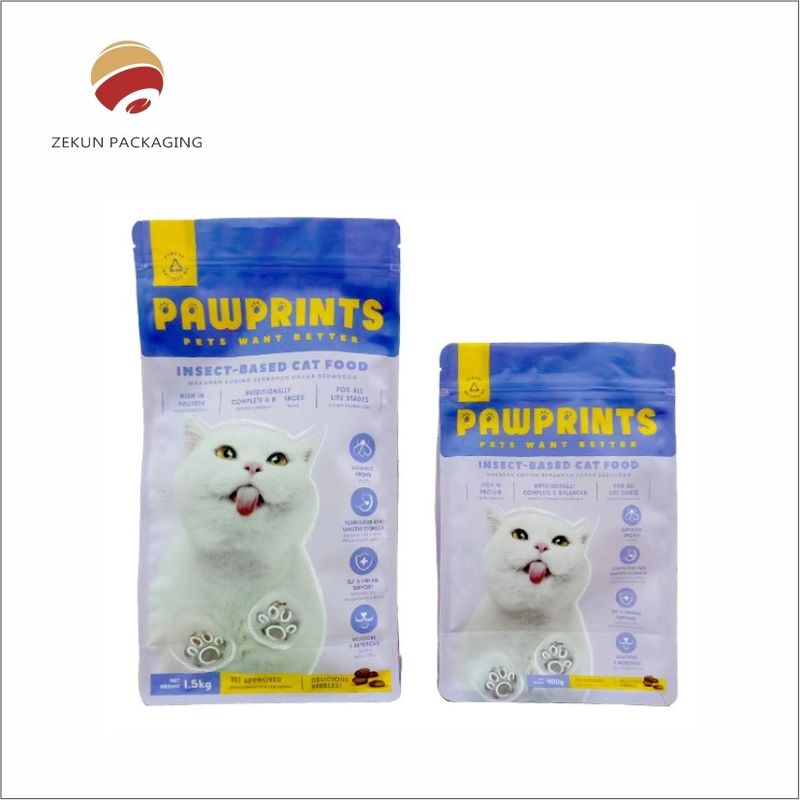 สี PET / AL / PE การพิมพ์การพิมพ์ 3 ด้าน Seal กระเป๋าอาหารสัตว์เลี้ยงสําหรับลูกค้า การพิมพ์คําขอ