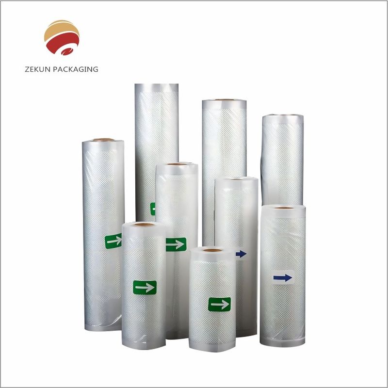 7 ชั้น Co-extrusion เครื่องเป่าอากาศ ถุงสูบอาหารสําหรับการแปรรูปปลาซอลมอนในขนาดต่าง ๆ และวัสดุโปร่งใส