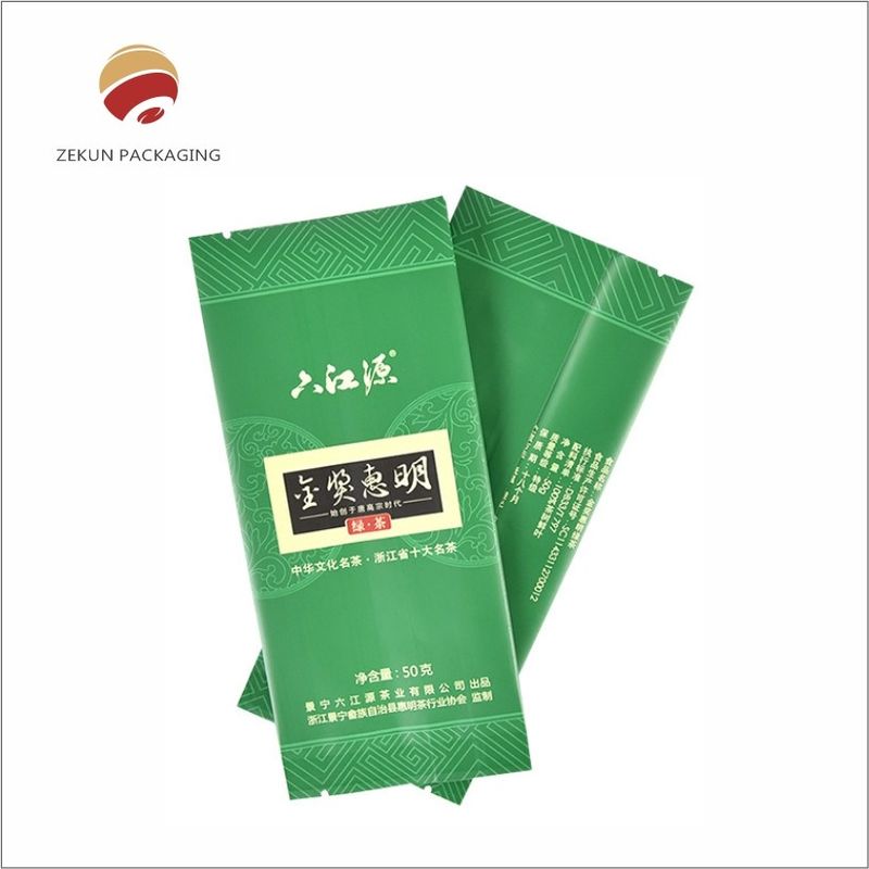 OEM ODM กระเป๋าบรรจุผงชา กระเป๋าบรรจุชาตามสั่ง สีเขียว