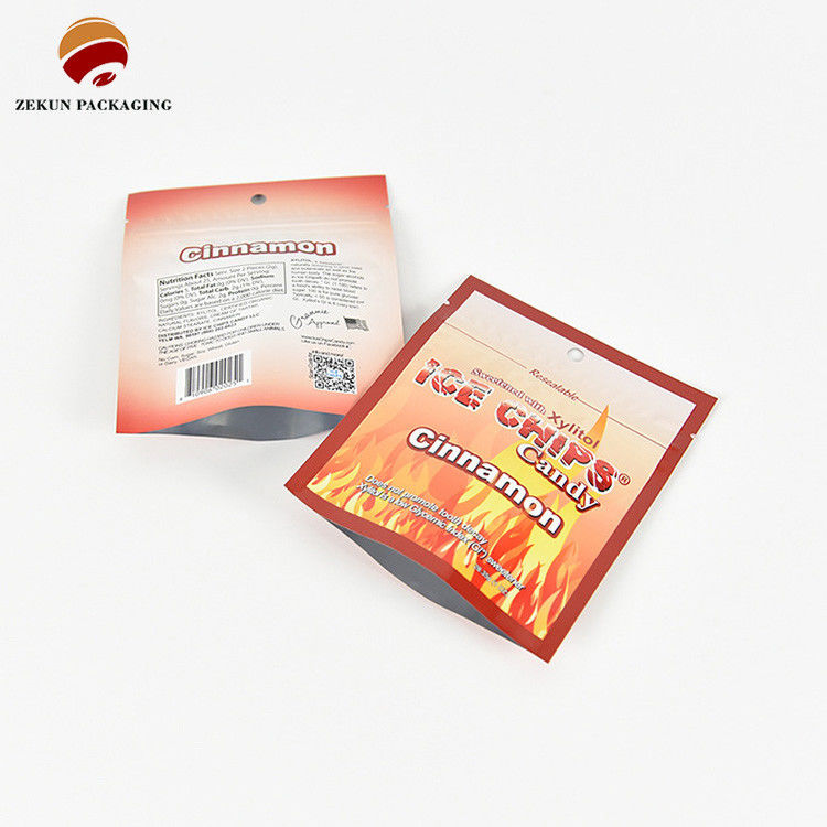 ISO/SGS Matt Shiny Finish Ziplock กระเป๋าบรรจุอาหาร Cmyk สี