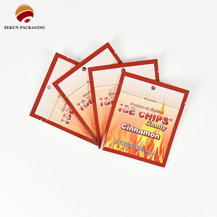 ISO/SGS Matt Shiny Finish Ziplock กระเป๋าบรรจุอาหาร Cmyk สี