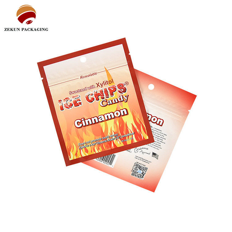 ISO/SGS Matt Shiny Finish Ziplock กระเป๋าบรรจุอาหาร Cmyk สี